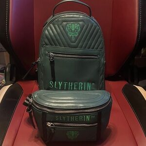Slytherin Backpack and Fanny pack